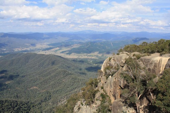 View from the Mt. Buffalo climb. View from the Mt. Buffalo climb.