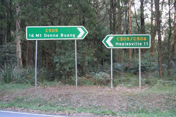 View from the Panton Gap (Healesville side) climb.