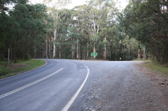 End of the Panton Gap (Healesville side) climb.