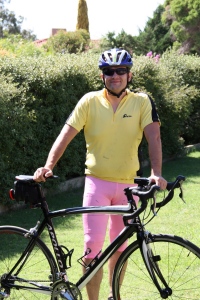 Chris Houghton with bike