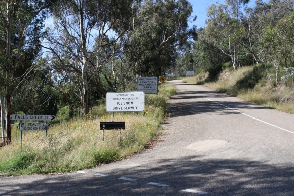 Start of the Back of Falls climb.
