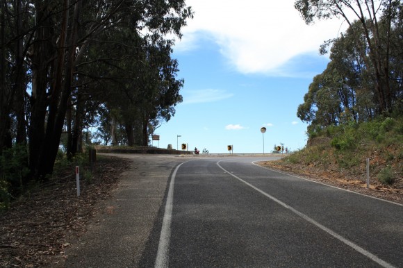 End of the Tawonga Gap (Bright side) climb.