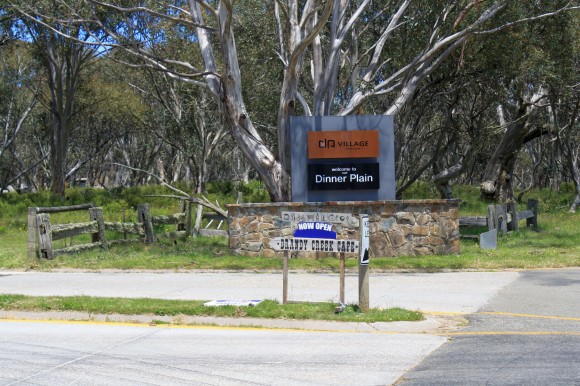 The finish of the Omeo to Dinner Plain climb.