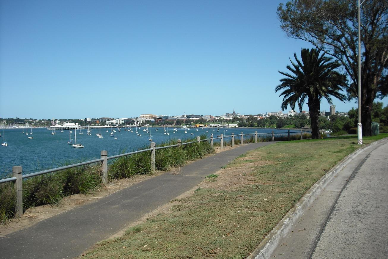 Looking out over Corio Bay