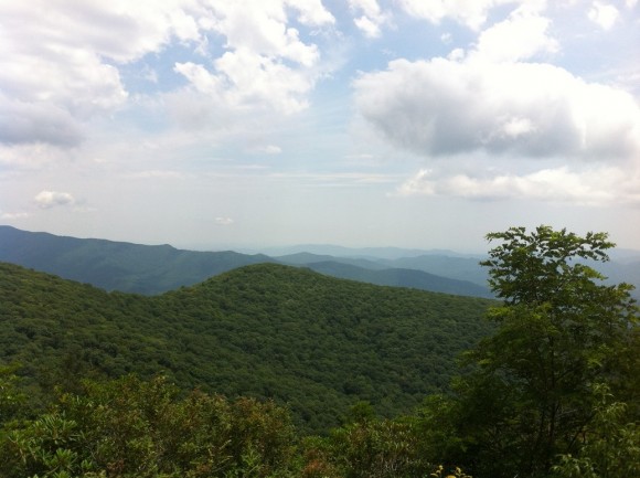 One of many great Parkway views between Asheville and Mt. Mitchell.