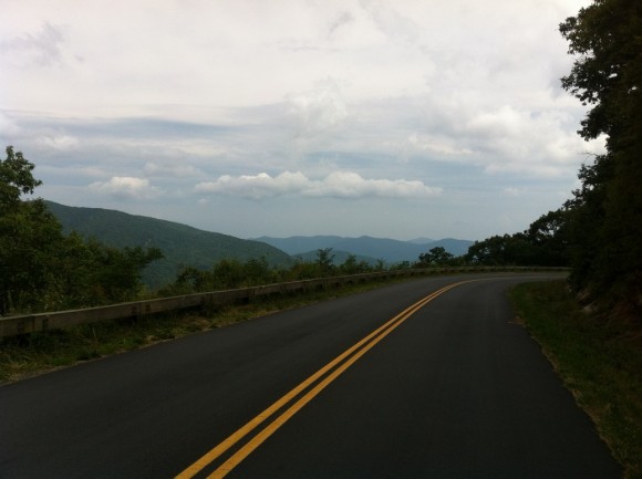 Descending Mt. Mitchell toward Asheville.