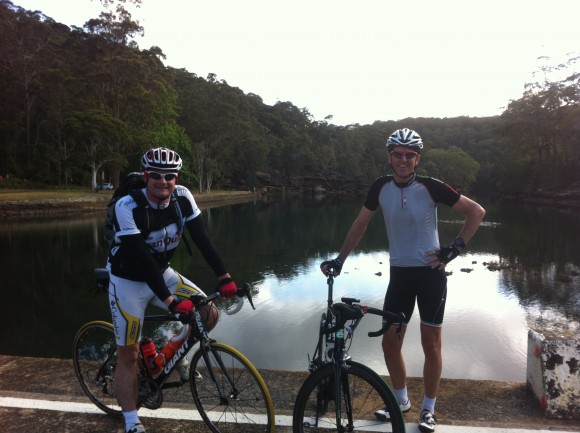 On tour with Sydney-based eQuipo tranQuilador Tim Dugan (r).