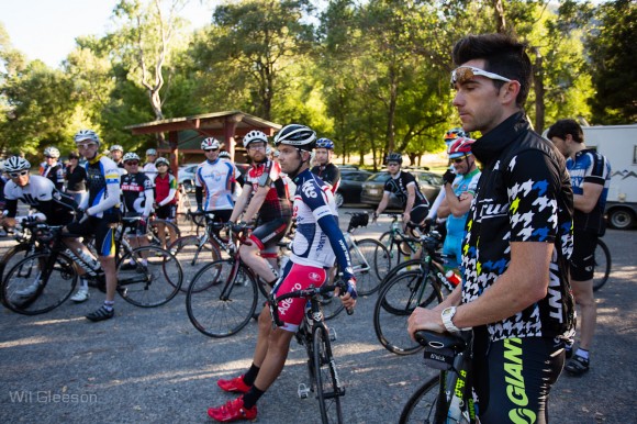 Greg Henderson (left) and Peter English (right) joined us for the Mt. Hotham climb. (Image: Wil Gleeson)