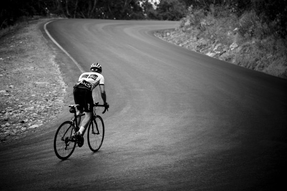 Hell Corner: the steepest part of the climb. (Image: Kirsten Simpson)