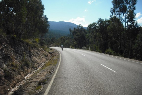Try to enjoy the section just before the last climb - it's a great bit of road.