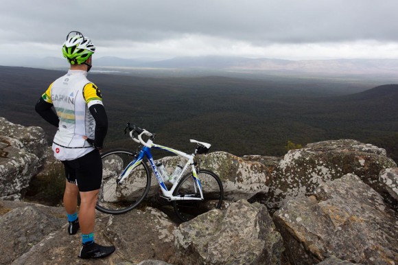 John takes in the views from Reeds Lookout. (Image: Wil Gleeson)