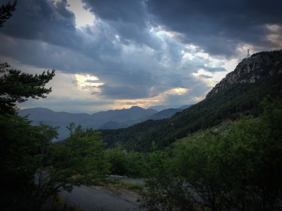 View from the Col de la Madone.
