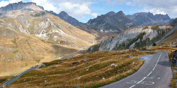 The views mid-way up the Col du Galibier.