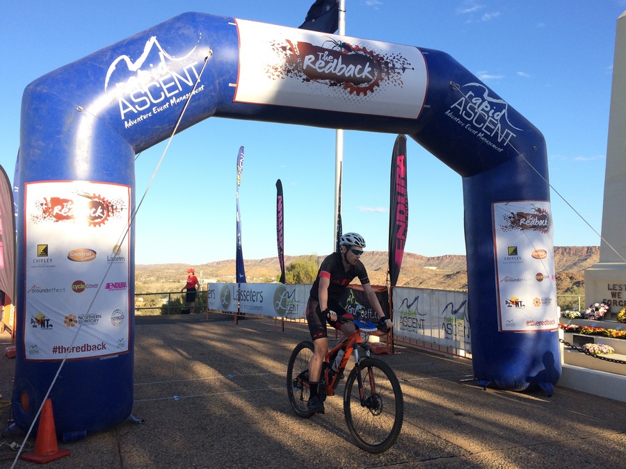 Crossing the line to finish stage 2. (Image: Rapid Ascent)